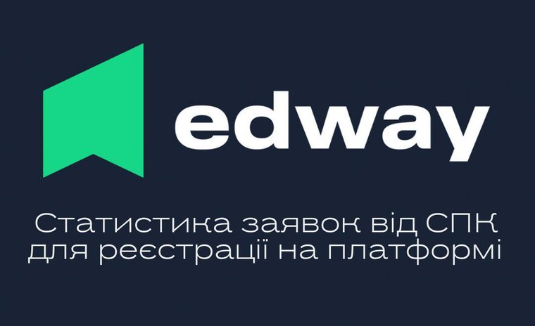 Статистика заявок від СПК для реєстрації на платформі «EdWay»
